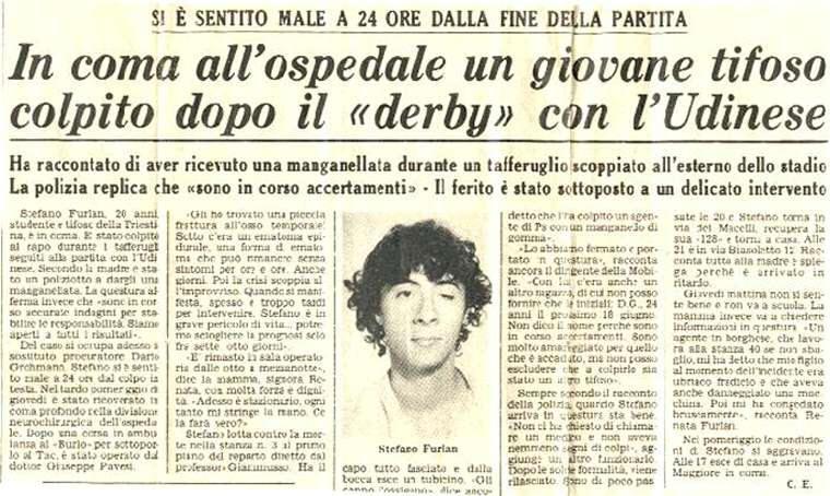 8 FEBBRAIO 1984: STEFANO FURLAN SEMPRE PRESENTE