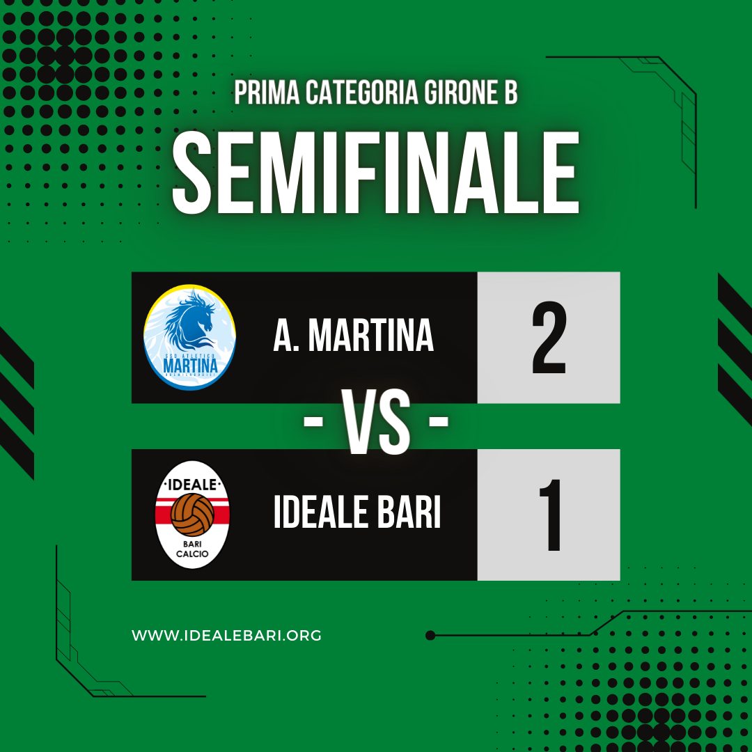 SEMIFINALE PLAYOFF: ATLETICO MARTINA - IDEALE BARI 2 - 1