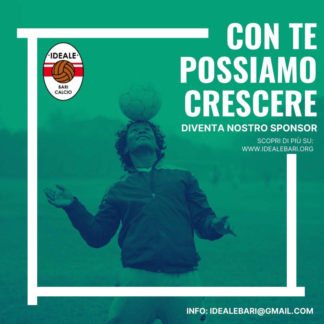CON TE POSSIAMO CRESCERE, DIVENTA NOSTRO SPONSOR PER LA NUOVA STAGIONE