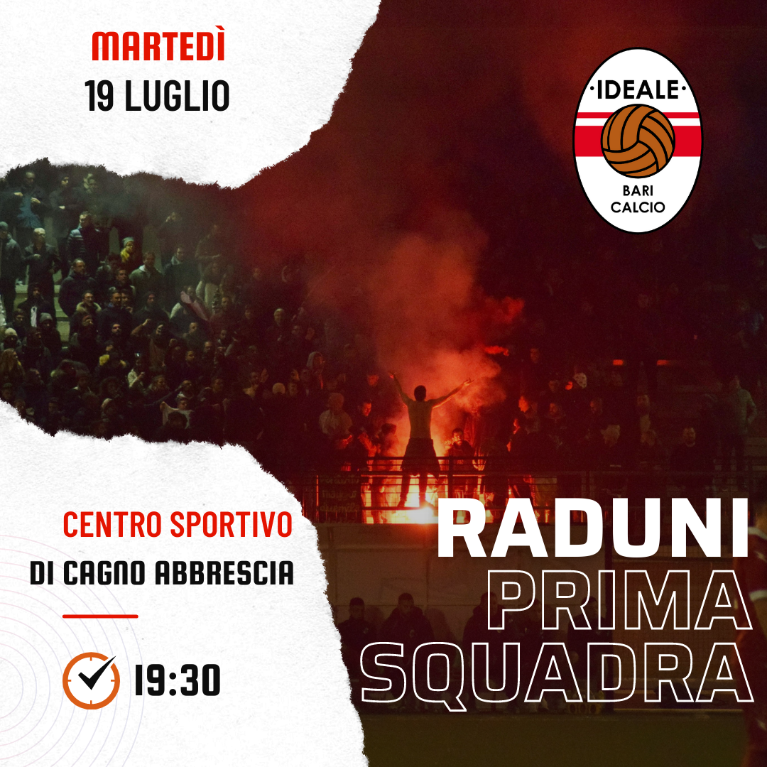 L' IDEALE BARI ORGANIZZA RADUNI SELETTIVI PER LA PRIMA SQUADRA