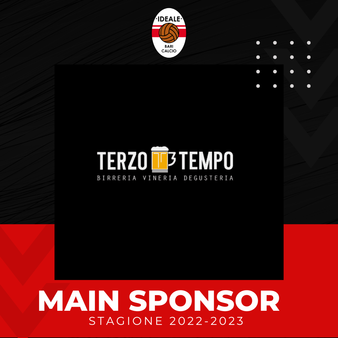 TERZO TEMPO BIRRERIA NUOVO SPONSOR DELL'IDEALE BARI