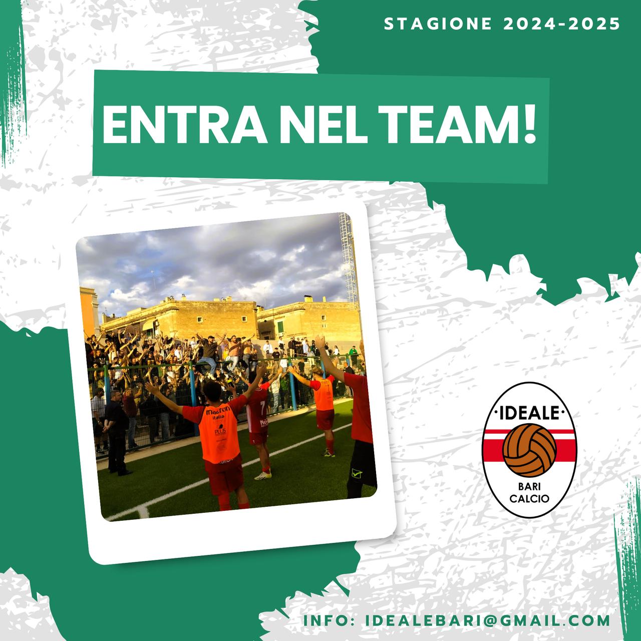 ENTRA NEL TEAM, PARTECIPA ATTIVAMENTE AL NOSTRO PROGETTO