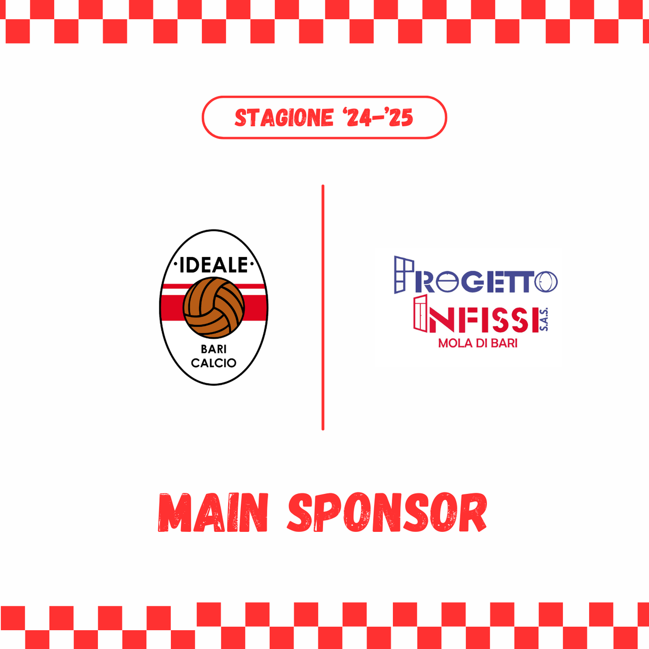 ANCHE PER QUEST'ANNO, PROGETTO INFISSI E' SPONSOR IDEALE BARI