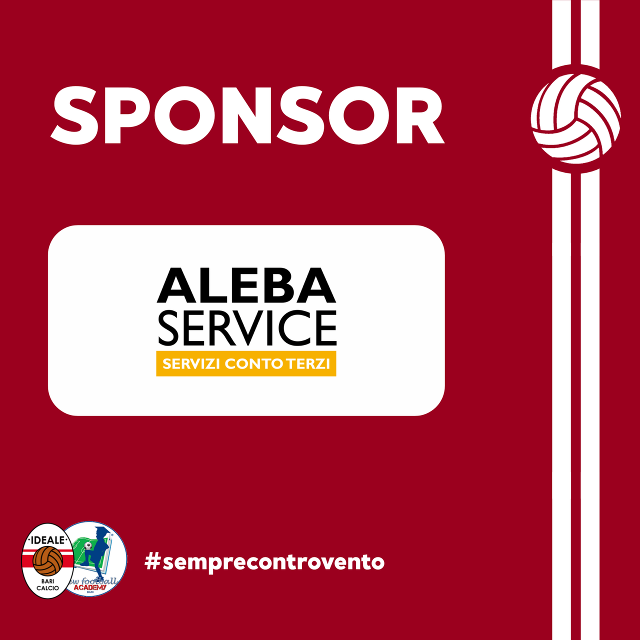 ALEBA SERVICE CONFERMA PARTNERSHIP CON LA NOSTRA ASSOCIAZIONE