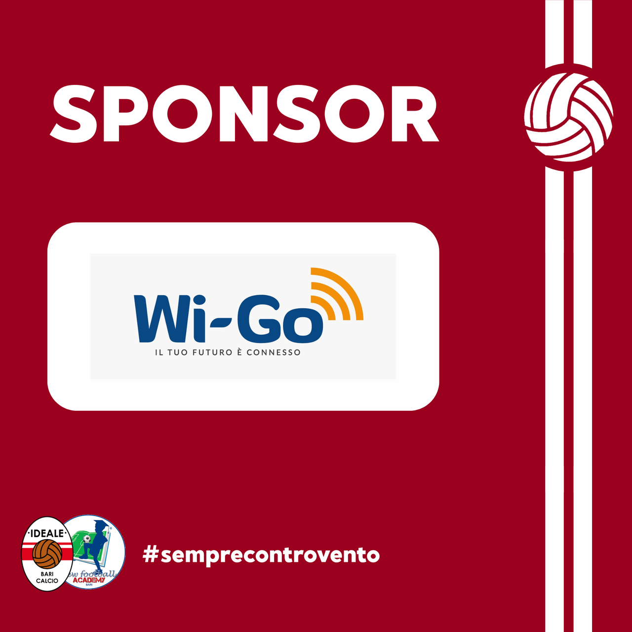 WI-GO CONFERMA PARTNERSHIP CON LA NOSTRA ASSOCIAZIONE