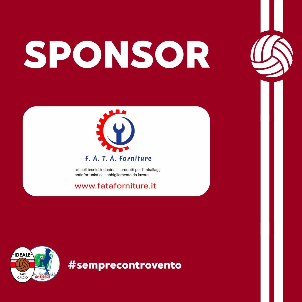 F.A.T.A. FORNITURE NUOVO MAIN SPONSOR DELLA NOSTRA ASSOCIAZIONE