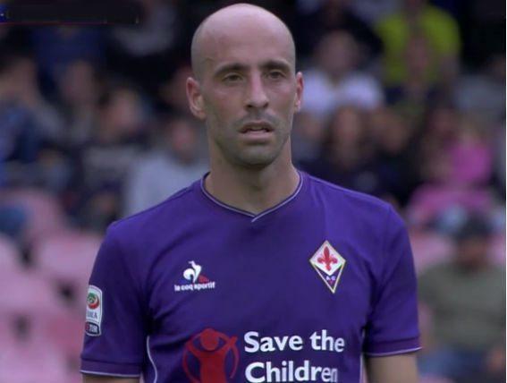 Borja Valero in Napoli-Fiorentina. Foto: Fiorentinanews.com