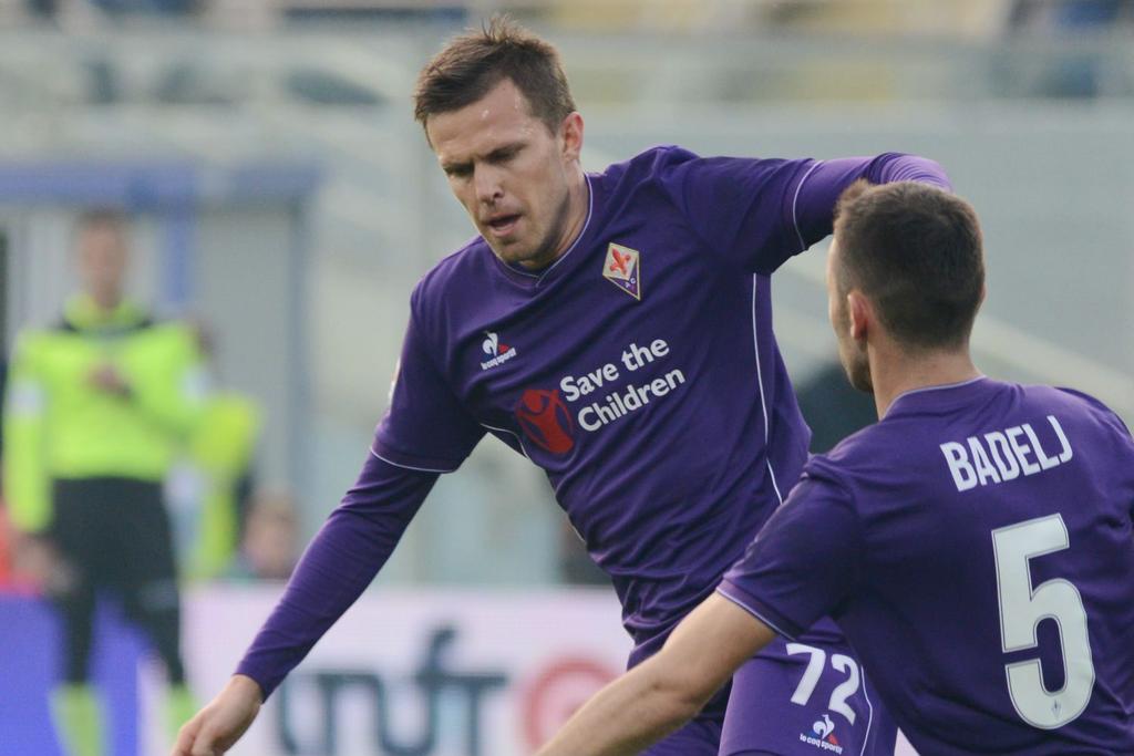 Ilicic in campo con la maglia viola. Foto: LF/Fiorentinanews.com