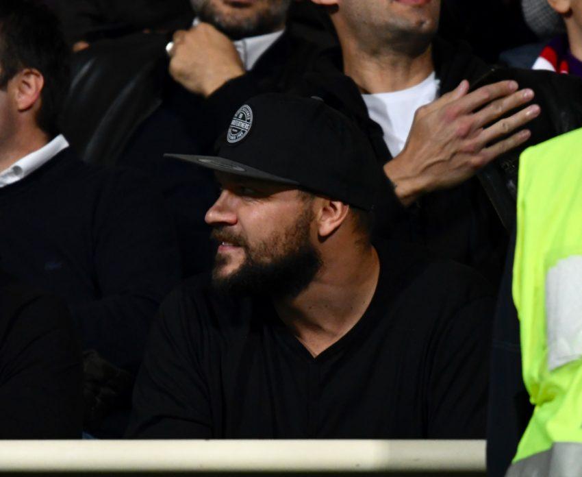 Ujfalusi in tribuna al Franchi. Foto: Luca Fanfani/Fiorentinanews.com