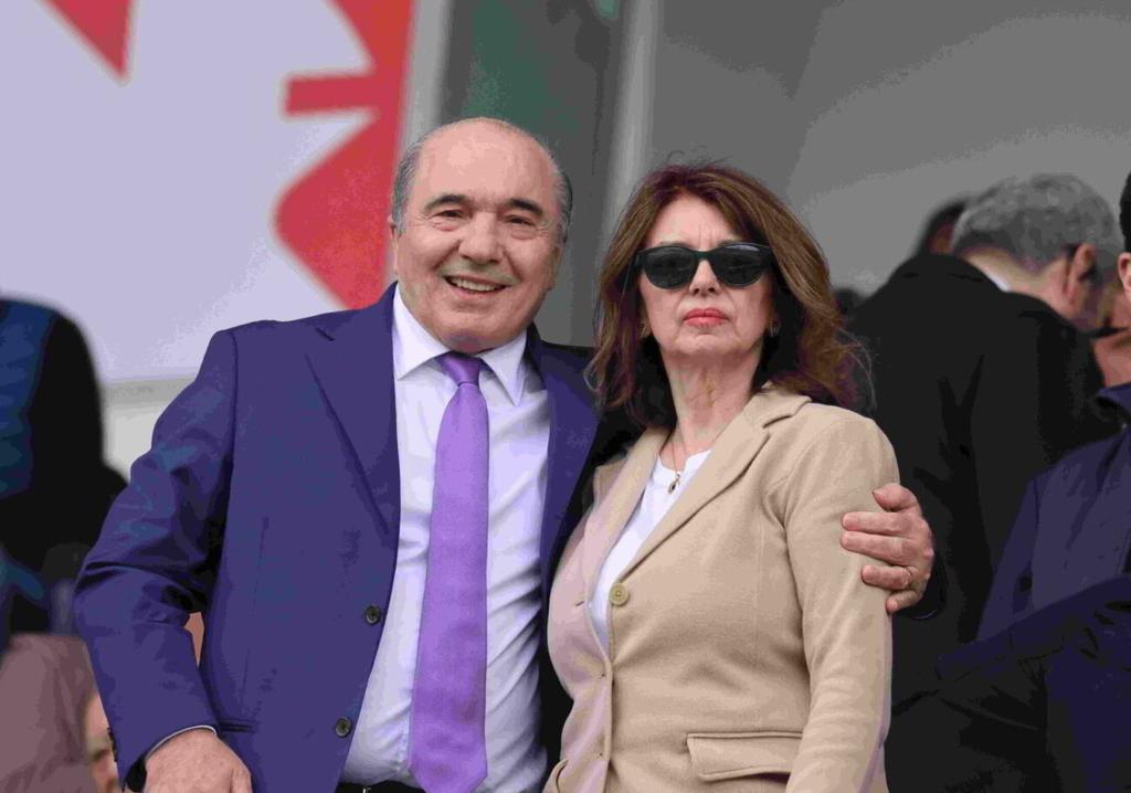 Rocco Commisso in compagnia della moglie Catherine. Foto: Vicario/Fiorentinanews.com