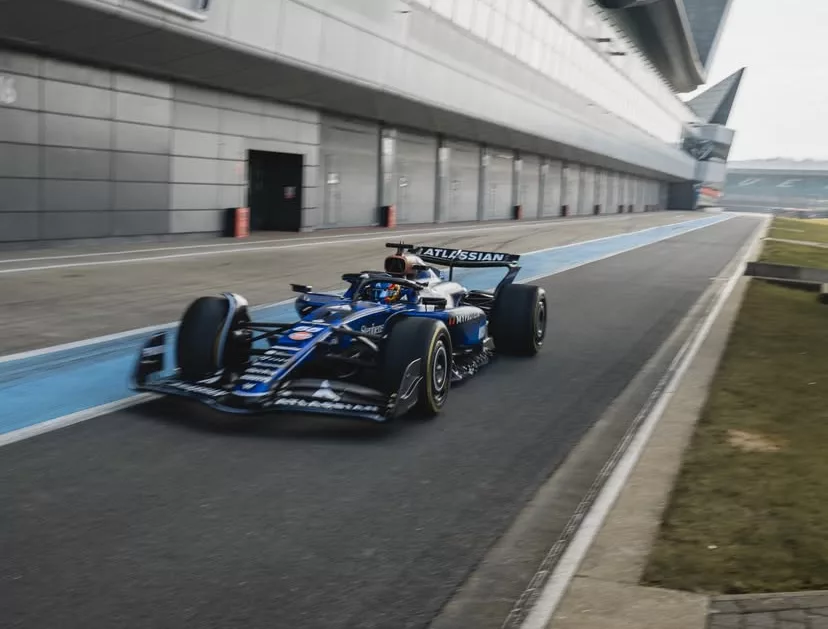 La Williams FW48 nella pitlane di Silverstone