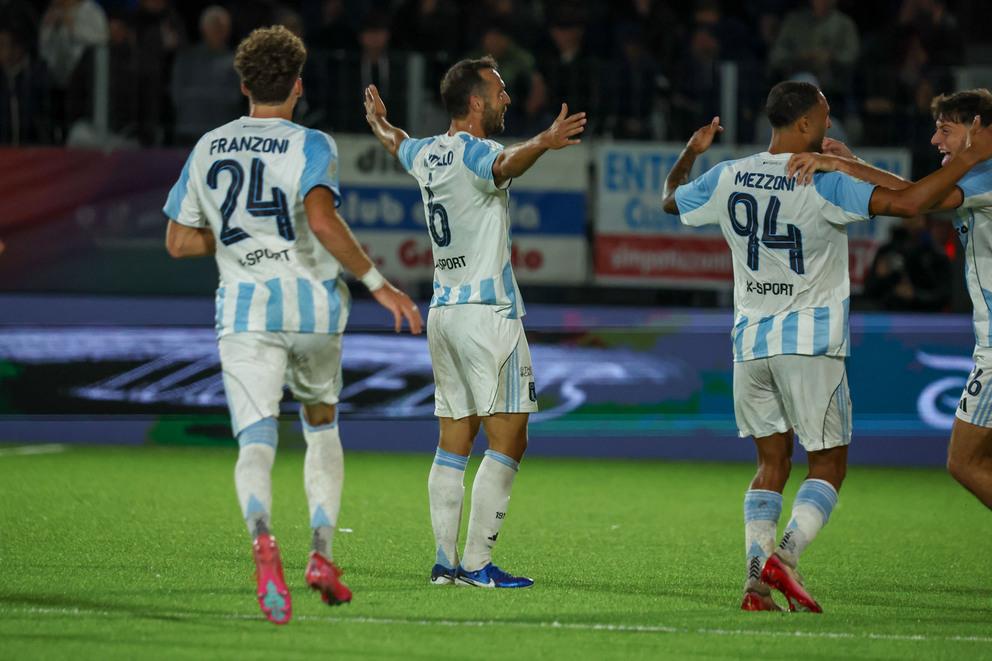 Esultanza della Virtus Entella