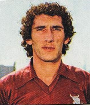 il grande Patrizio Sala (qui in maglia granata), in rete per il Monza nel 4-0 al Padova del ’75