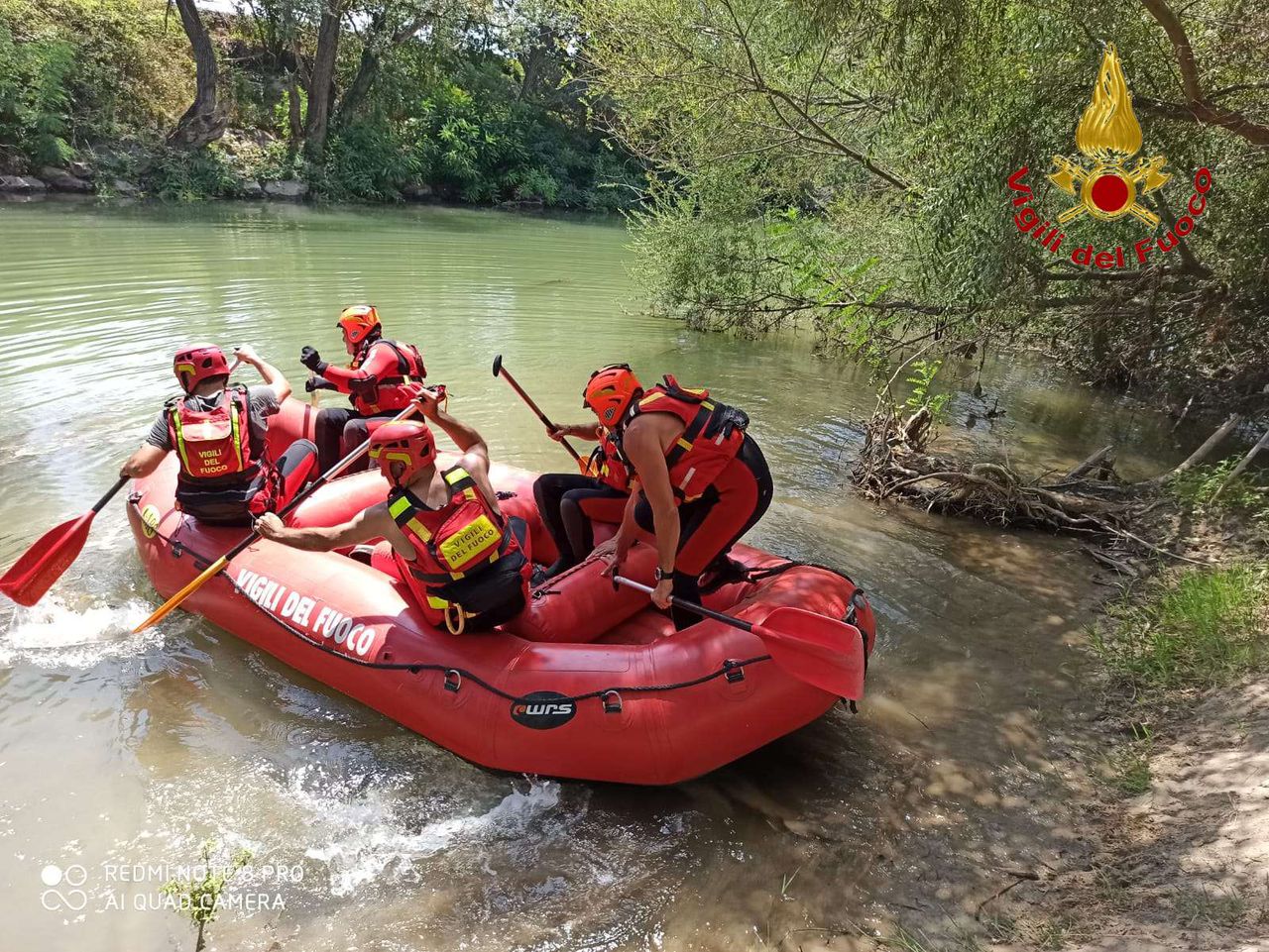 I sommozzatori dei vigili del fuoco